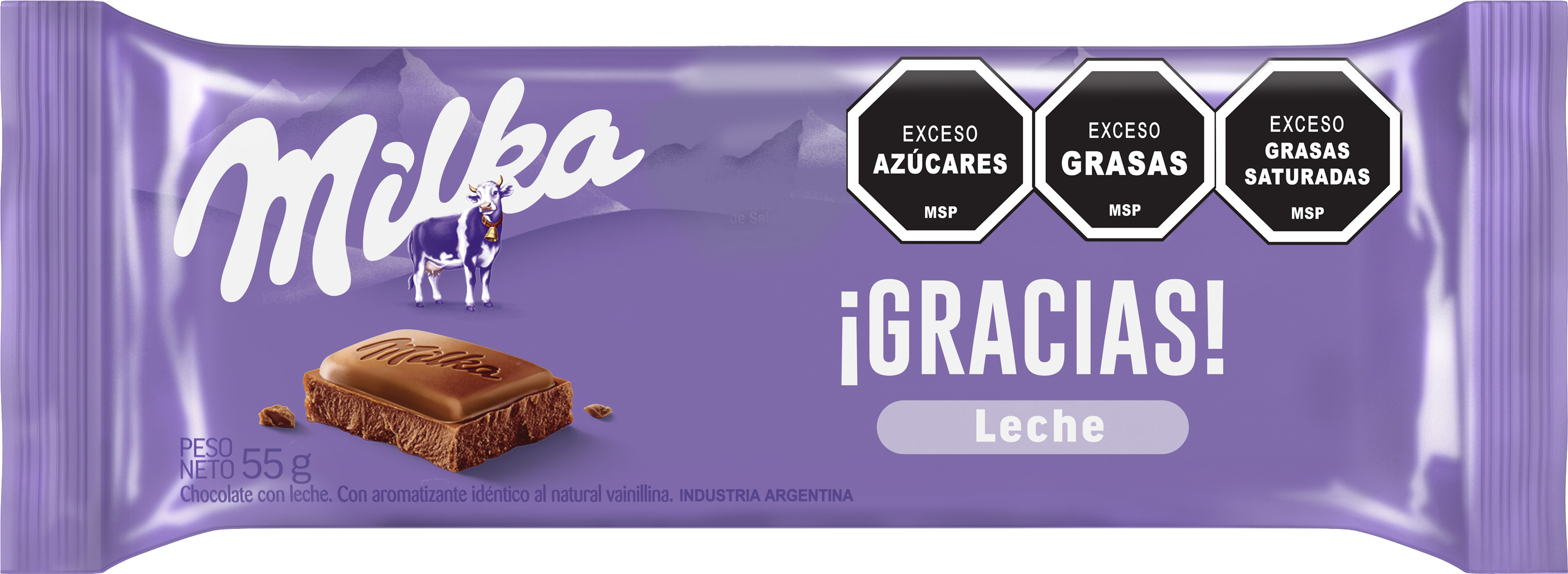 Milka Chocolate con Leche 55g - Nerilan Uruguay